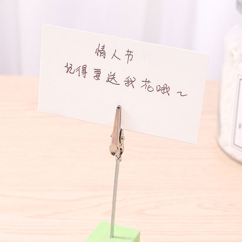 color log square message folder wrought iron memo folder memo folder desktop ornament postcard holder