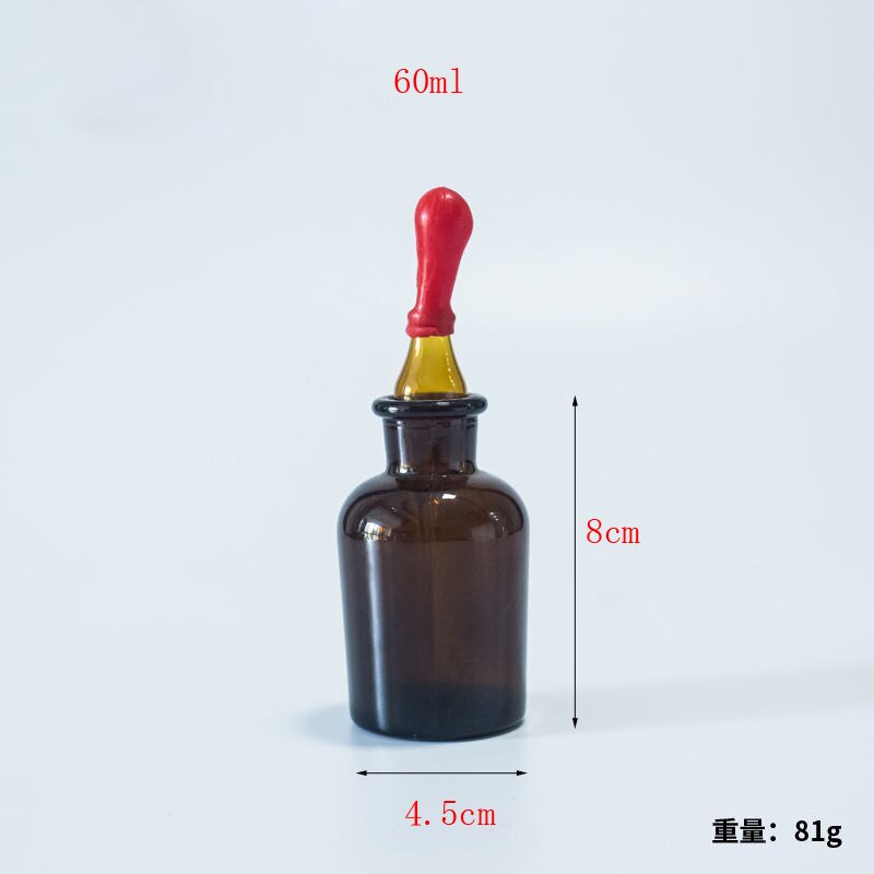 Transparent Glass Dropper,Brown Glass Bottle with Dripper,Chemical Equipment,30/60/125 Ml,Perfume Essential Oil Bottle