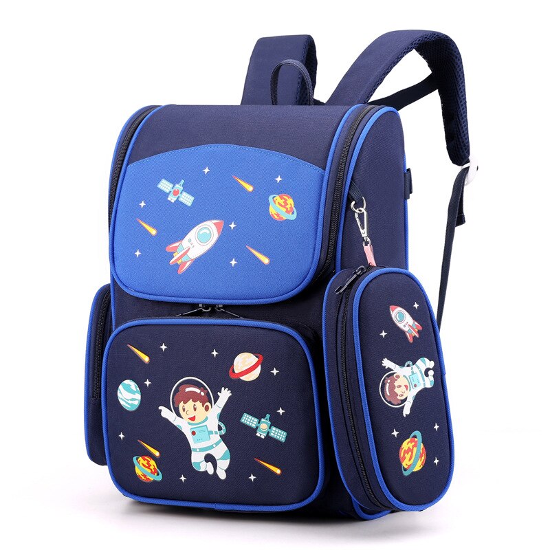 Kinderen Schooltassen Cartoon 3D Eenhoorn Meisjes Sweet Kids School Rugzakken Jongens Lichtgewicht Waterdichte Primaire Schooltassen: space small