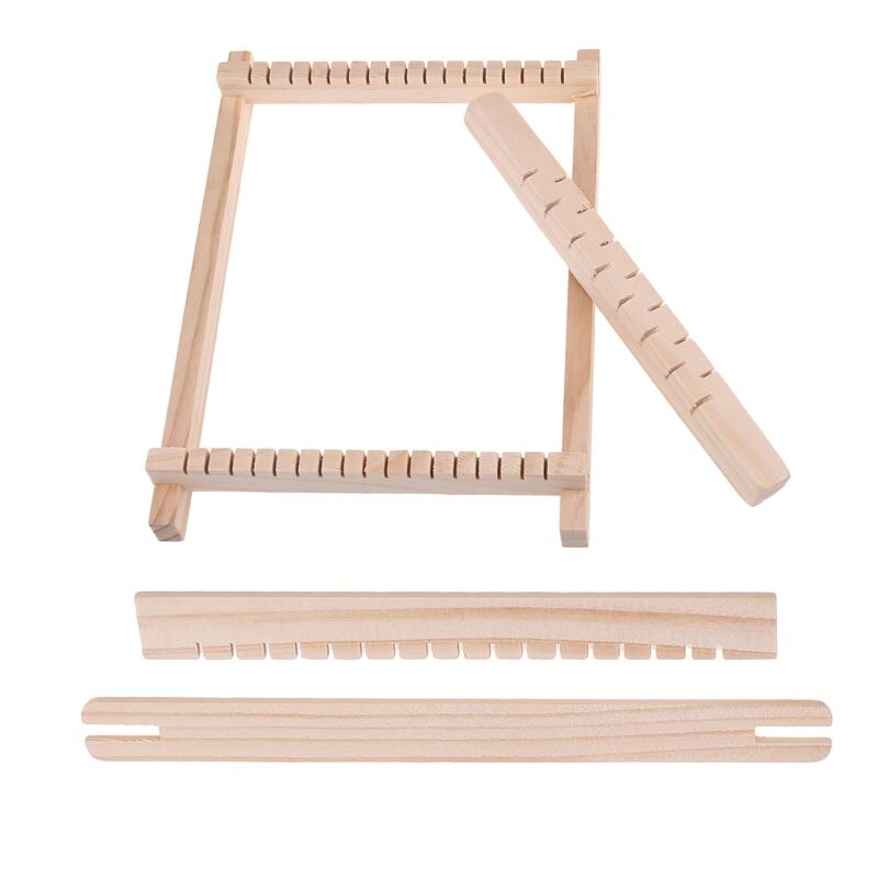 Wood Knitting Weaving Loom Tapestry Yarn Kit Handloom Machine DIY Handmade Tool for Beginners