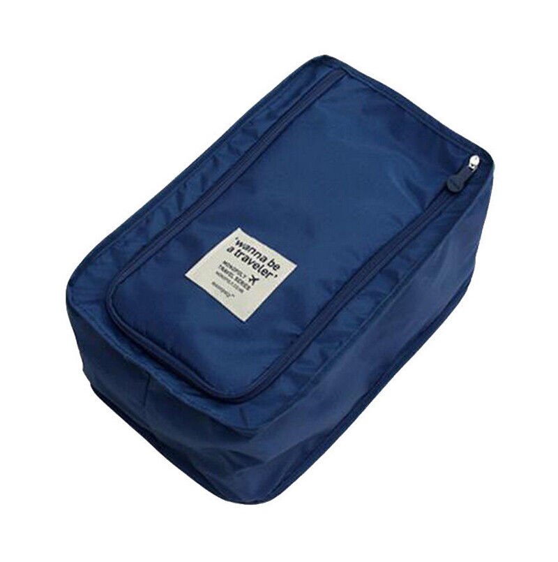 Waterproof Football Shoe Bag Travel Boot Rugby Sports Gym Carry Storage Case Box: Deep Blue