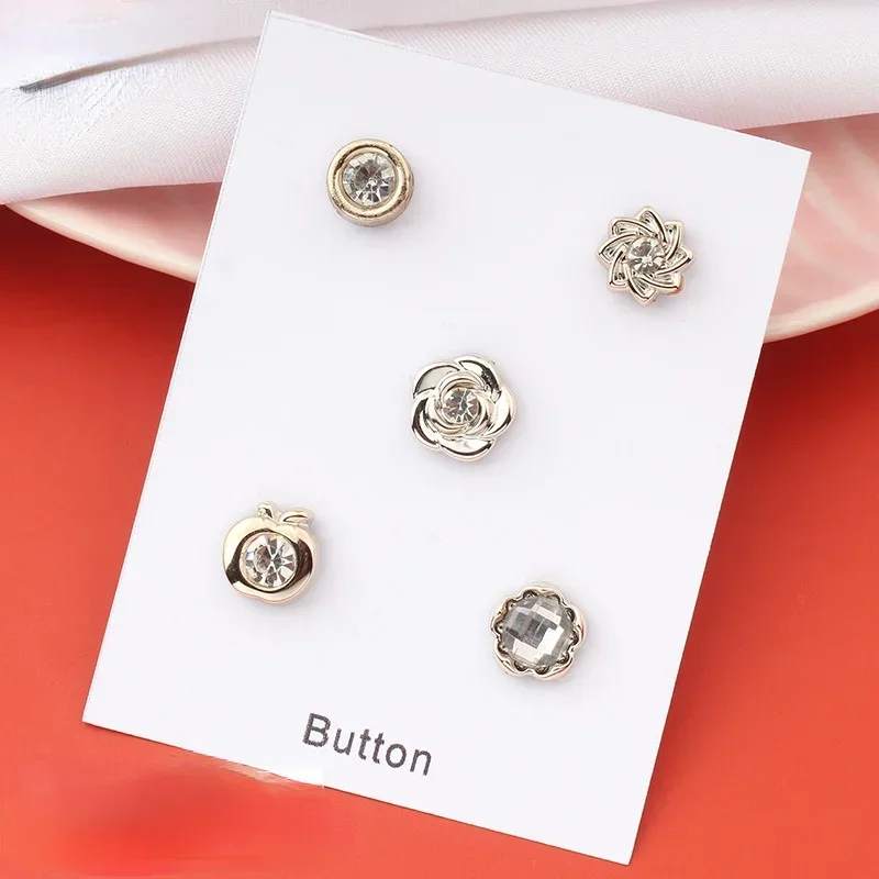 1 set säkra hijabnålar metall pärla magnet broscher knappar kristall magne sjal skjorta krage nål smycken för kvinnor: 1