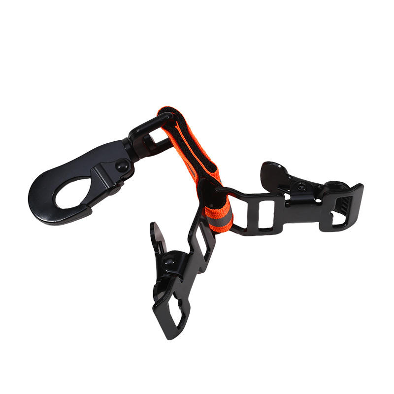 Glove Clips Firefighter Glove Strap Gloves Holder with 2 Clip for Hanging Gloves Tool Bags Glove Keeper Glove Clamp Outdoor Tool: black