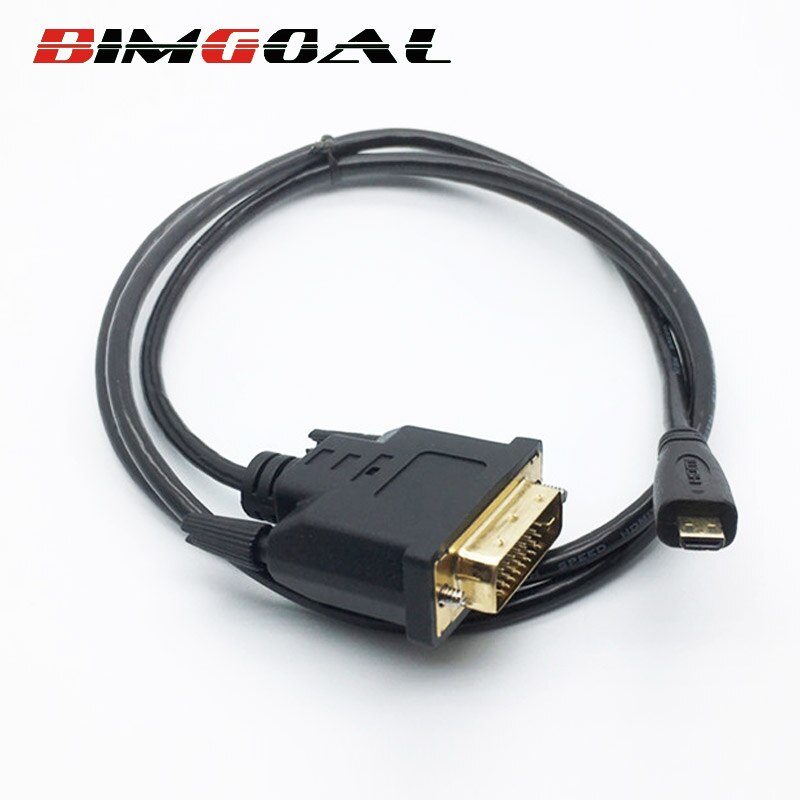 High Speed Micro HDMI to DVI cable DVI-D 24+1 Cable male to male hdmi to dvi cable for