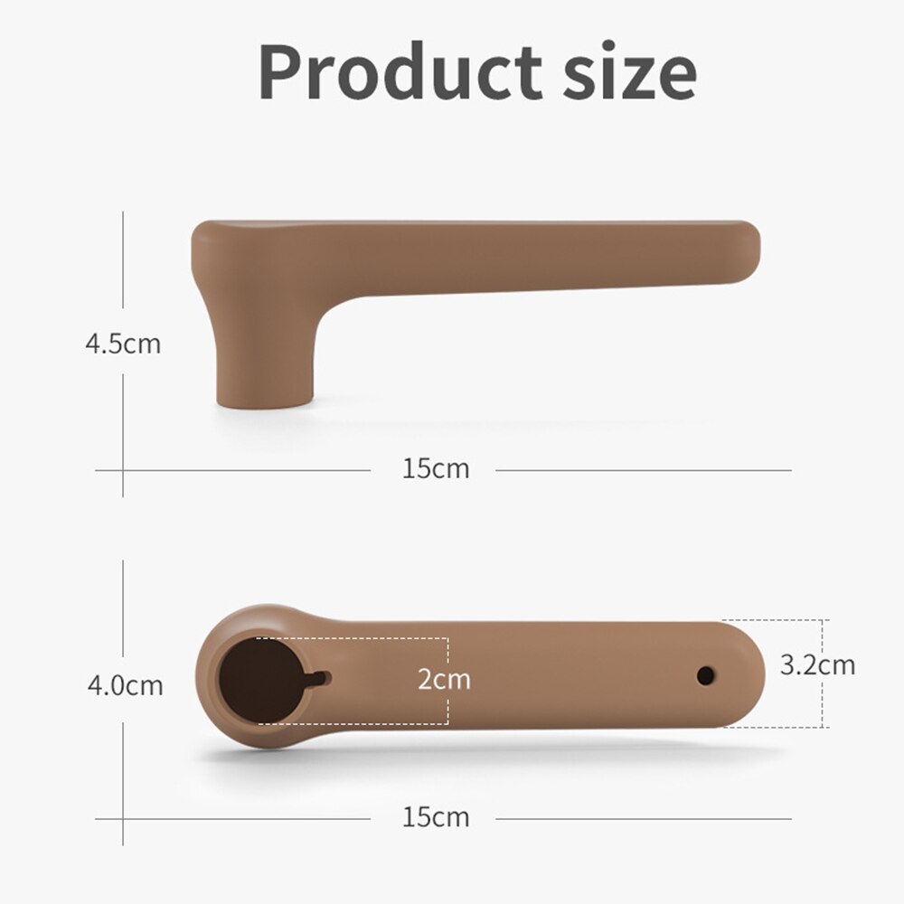Couverture de poignée de porte Anti-collision, 2 pièces, manchon de poignée en Silicone statique, protecteur mural de sécurité pour bébé, protection pour chambre à coucher et salon