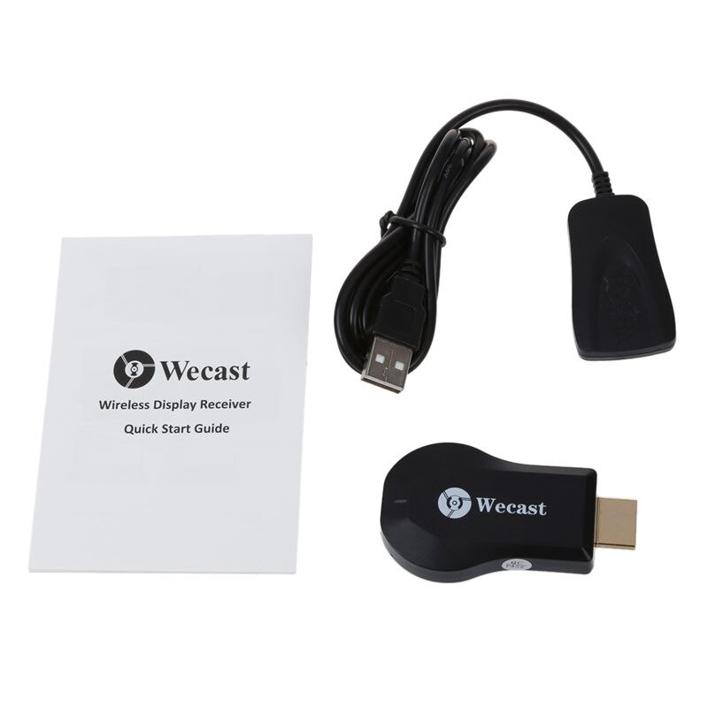 -Wecast C2 Miracast Wifi Weergave Dongle Receiver 1080P Airplay Mirroring Dlna