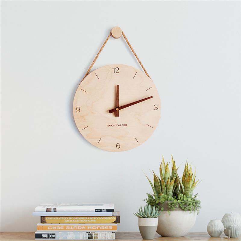 Reloj de pared nórdico de madera 3D, cronógrafo – Grandado