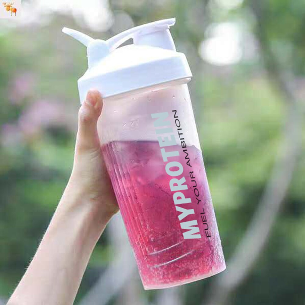 Shaker Water Bottle Shake Cup Kettle Hidro Flask My Large Capacity Portable 600ml Plastic Fitness Drinkware