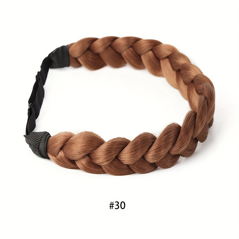Falskt hår, hårbånd, håndlaget fiskebensflette til kvinner, flettet hår, pannebånd, flettet hårbånd: #8