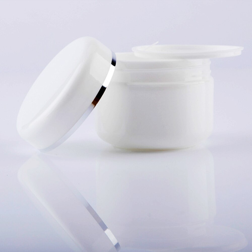 10 stuks hervulbare flessen reis gezichtscrème lotion cosmetische container plastic lege make-up pot pot 20/30/50/100/150/250g