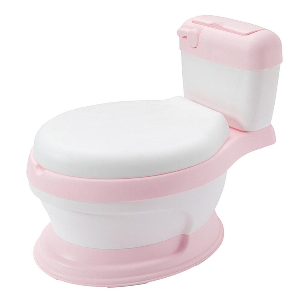 Baby Potty Training Boy Girl Portable Potty Toilet infant Potty with Cushioned Seat Ring Infants Toilet Child Pot For Kids: Pink 