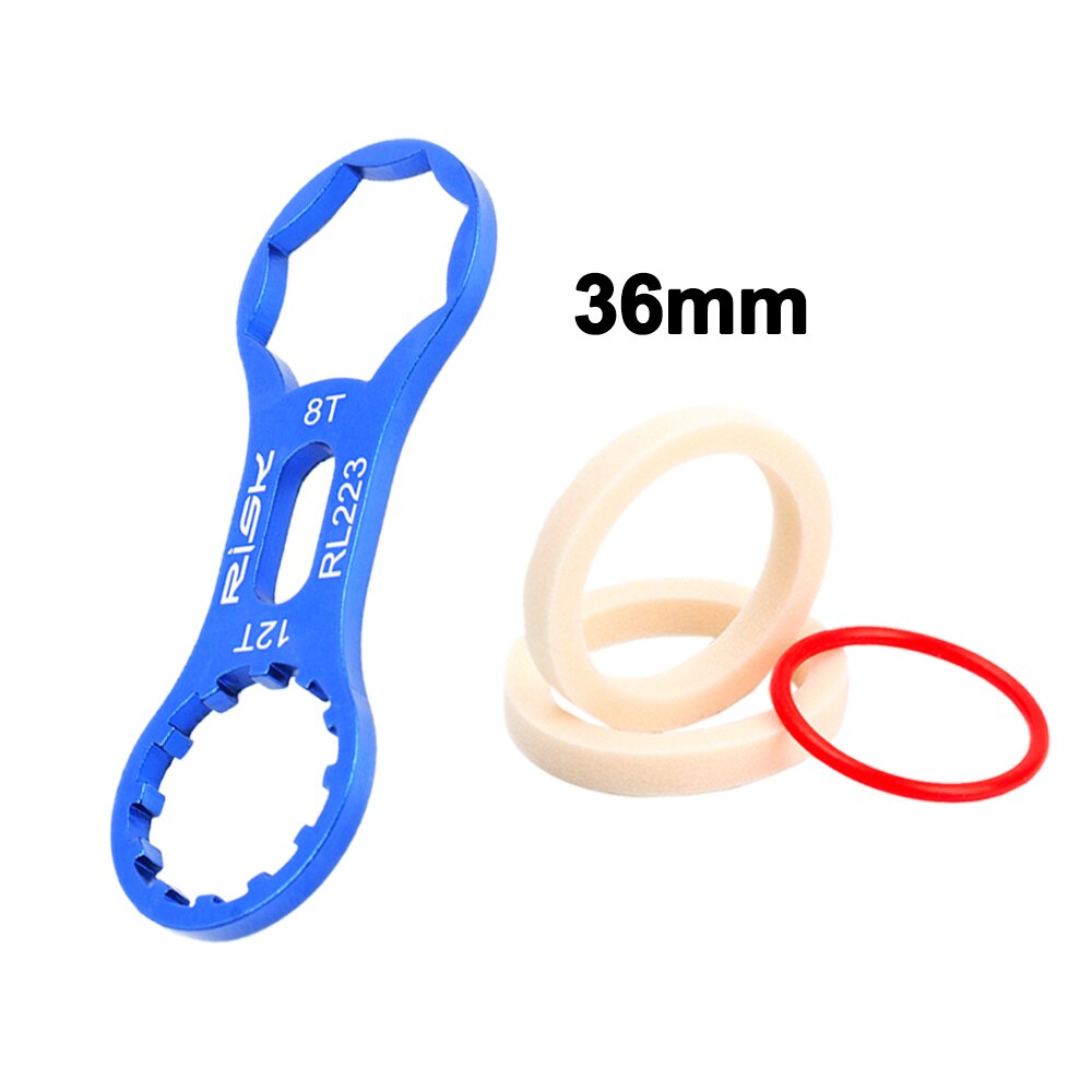 Aluminum Alloy Bicycle Front Fork Repair Tool for SR Suntour XCR/XCT/XCM/RST MTB Bike Front Fork Cap Wrench Disassembly Tools: Set D