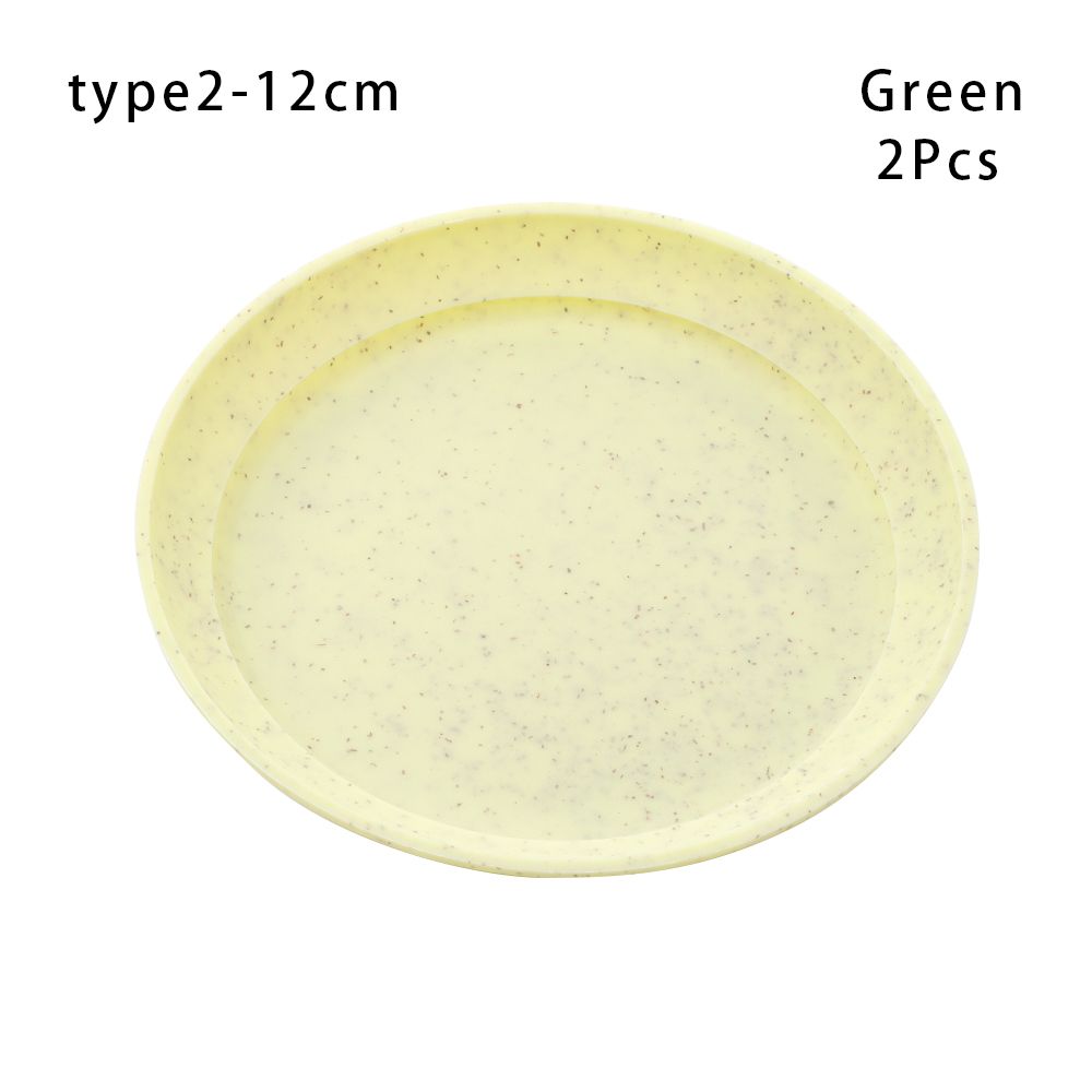 2Pcs Plastic Flower Pot Durable Heavy Duty Plastic Tray Saucers Indoor Outdoor Plant Saucer Drip Trays