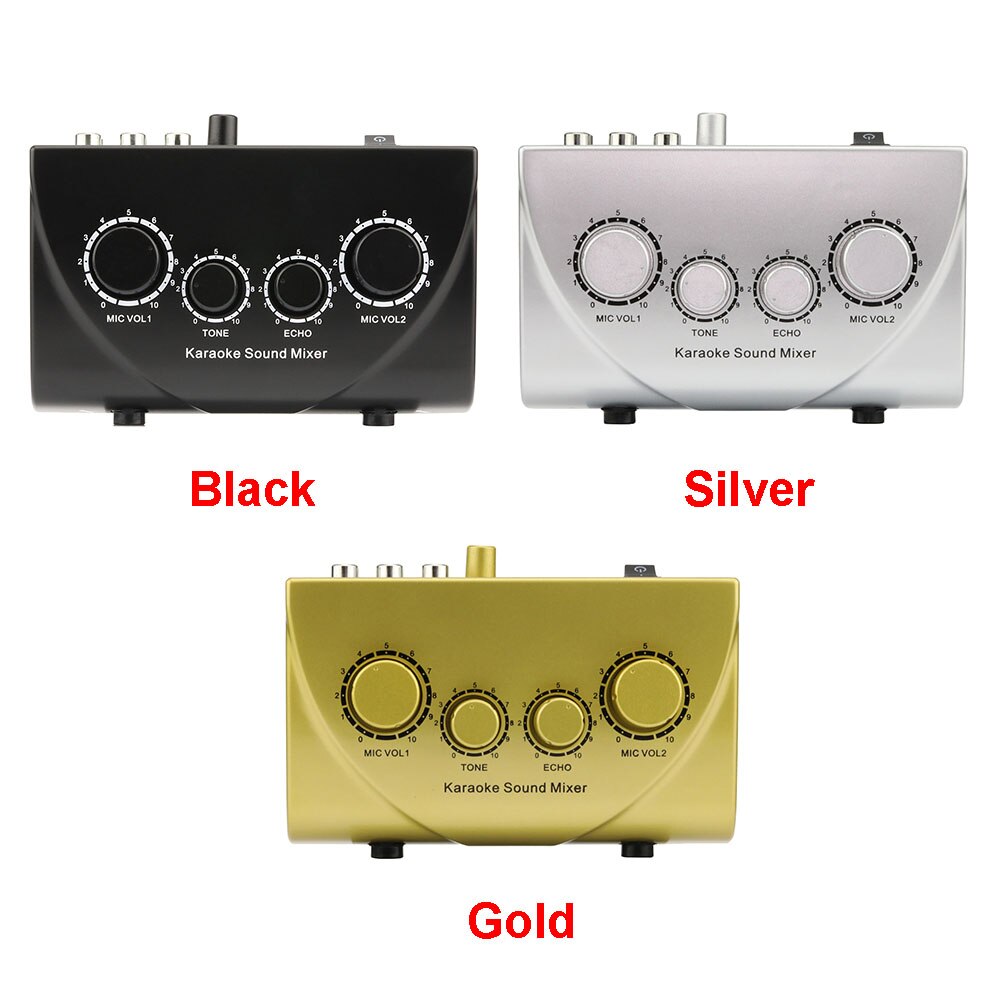 Microphone Devices Audio System Mini Portable Sound Mixer Mixer Digital Audio Sound Console Compact 2 Plugs