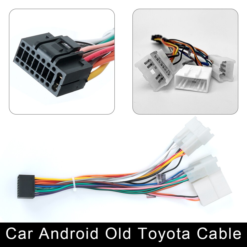Universal Power Connector 2 Din Car Android Radio Cable: Old Toyota