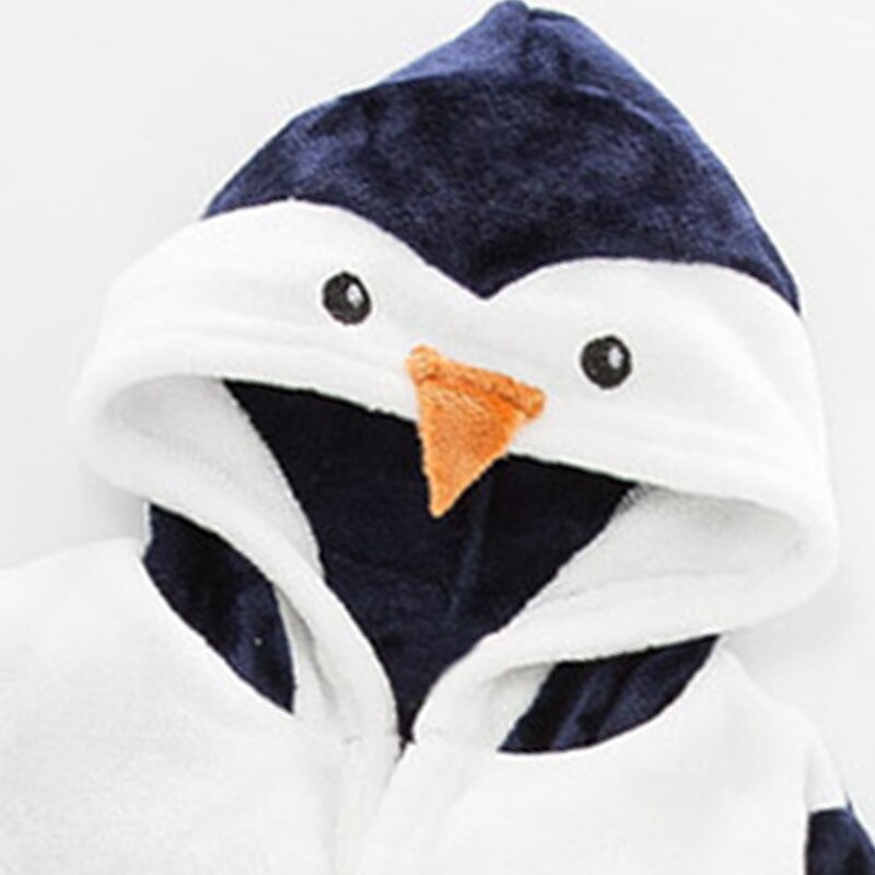 Newly Cute Animal Robes Infant Toddler Kids Baby Girl Boy Hooded Bath Towel Wrap Bathrobe Bathing Blanket Throws Pajama