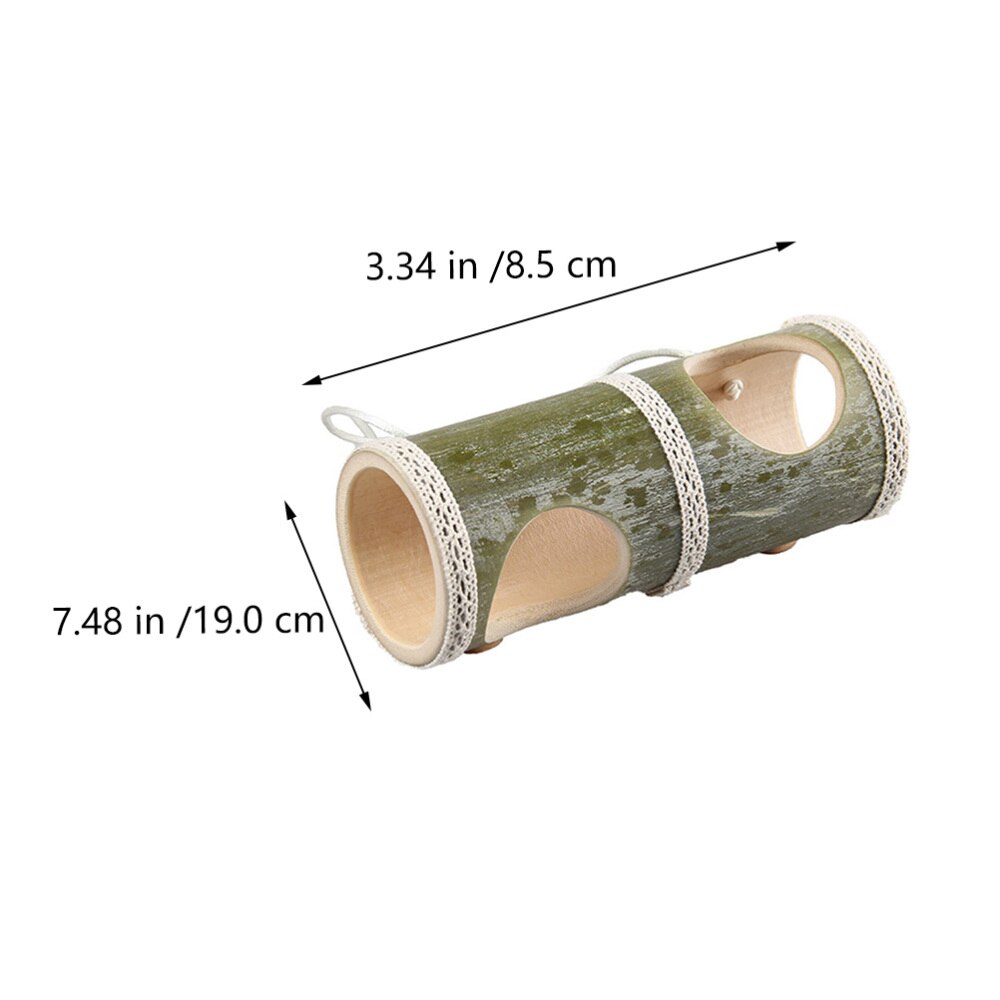 1pc Exquisite Wooden Hamster Tunnel Hamster Bamboo... – Grandado
