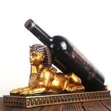 Noolim Hars Wijnrek Egyptische Godin Wijn Fles Houder Dier Egyptische Kat Wijn Stand Accessoires Thuis Bar Decor