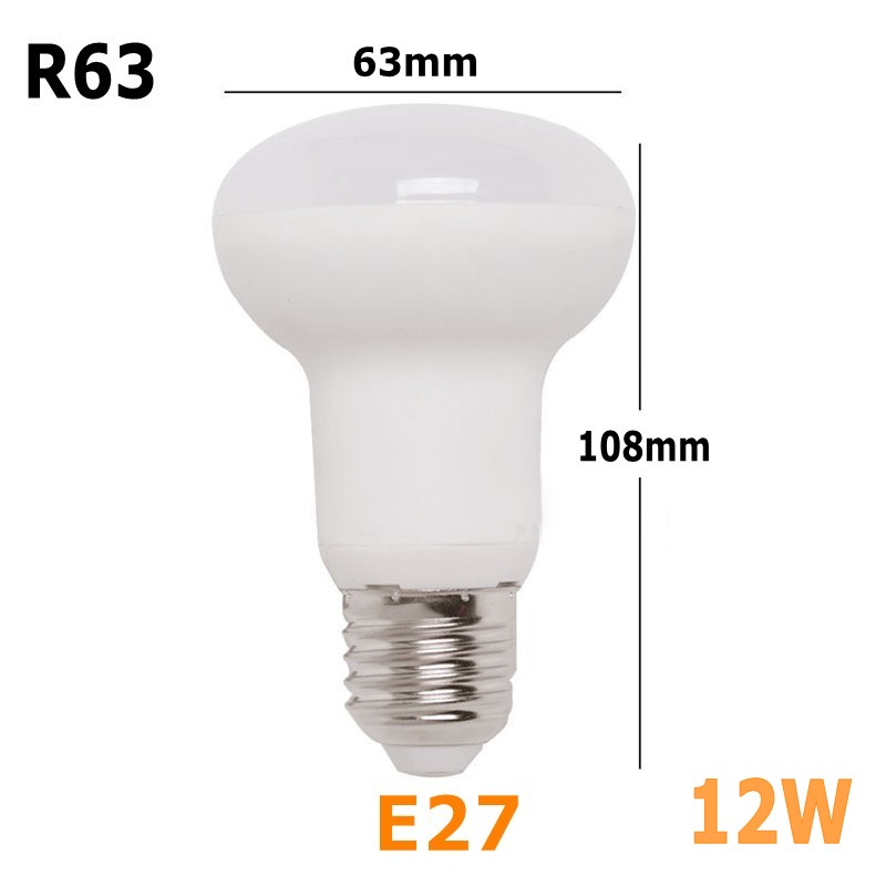 E27 220V Led bulb Energy saving R39 R50 R63 R80 6W 9W 12W 15W E14 Base Led Bulb Bombillas Lamp Lampada Ampoule Spotlight Light: WHITE / green