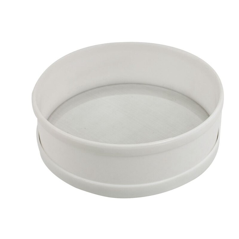SODIAL(R) Herramienta de harina de cocina para el hogar, colador redondo blanco de 0,5 Mm de diámetro, tamiz de malla fina: Default Title