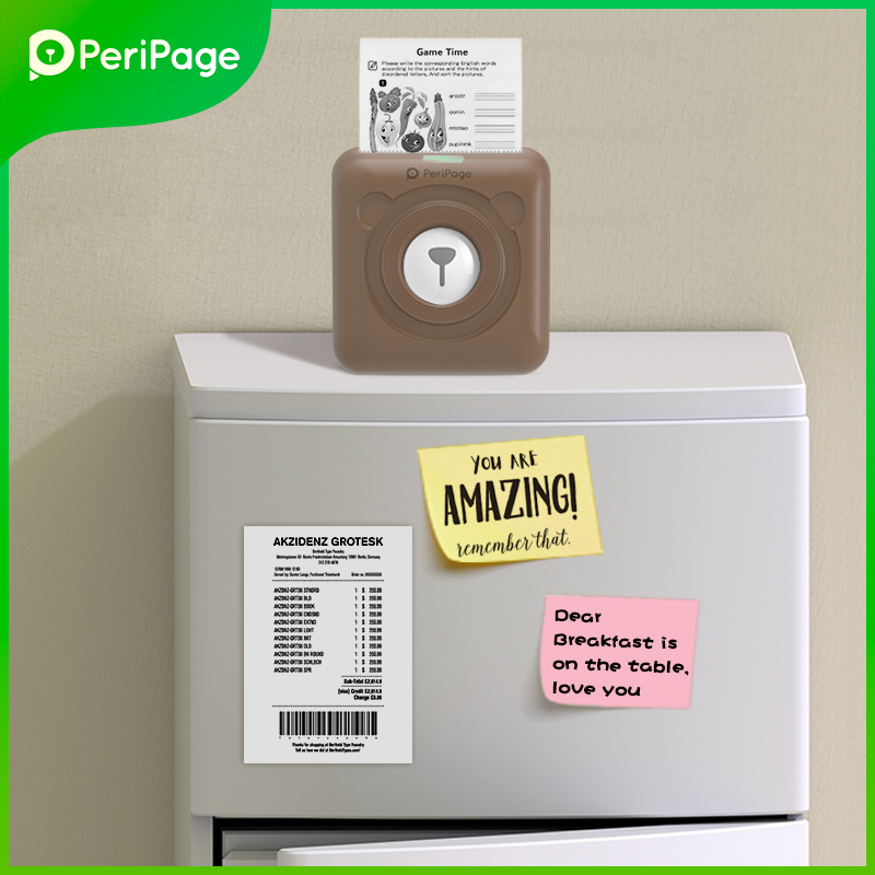 Mini Sticker Label Photo Printer Peripage A6 8 Soorten Van Kleur Foto Printer Bluetooth Draadloze Telefoon Drukmachine Printer