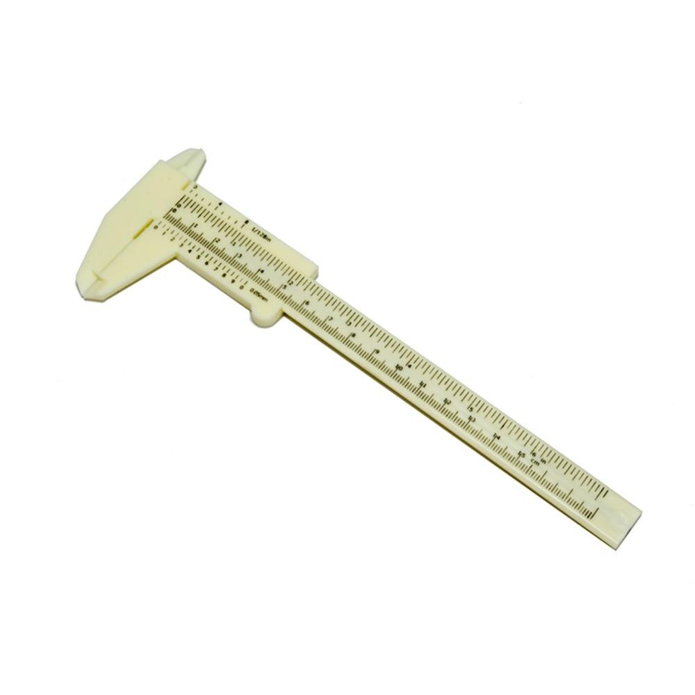 Vernier Caliper 0 to 150mm 6 Inch Plastic Vernier Caliper Gauge Measuring Tool Student Mini Tool Portable Ruler Home Outdoor Use