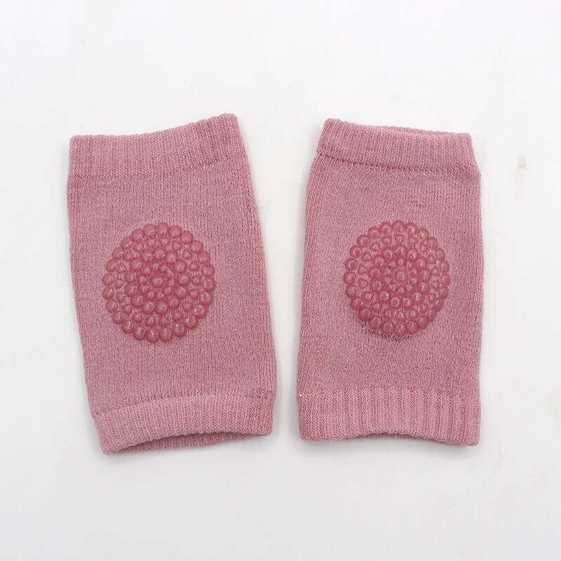 Rosiky Baby Kids Knee socks caps Safety cotton Baby Knee Pads Crawling Protect Baby socks: pink