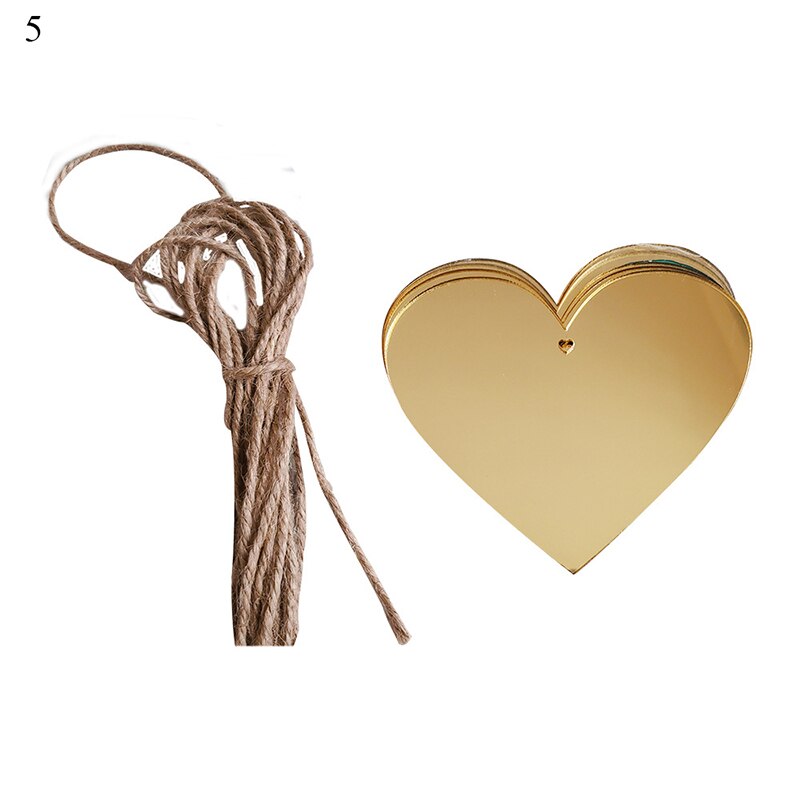 Kerst decoratie creatieve spiegel sticker gold sliver acryl spiegel stickers festival party stickers miroir: 5