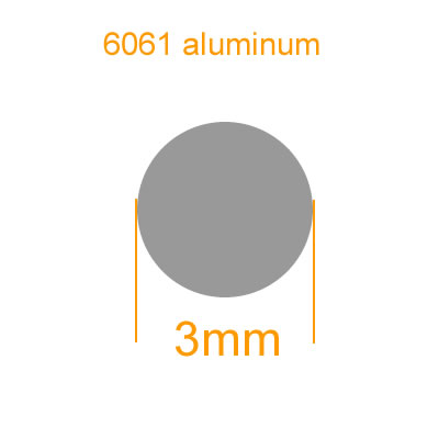 6061 / 7075 aluminum rod,diameter 3mm 4mm 5mm 6mm 8mm 10mm, Aluminum Round bar,Good electroplating properties, anti-corrosion: 490 / 3mm 6061