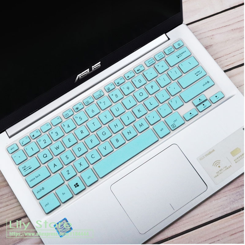 For Asus vivobook S14 X411U X411UF X411UA X411 X411UN X411MA e406 e406ma e406su 14 inch laptop 14 inch Keyboard Cover skin: Mint