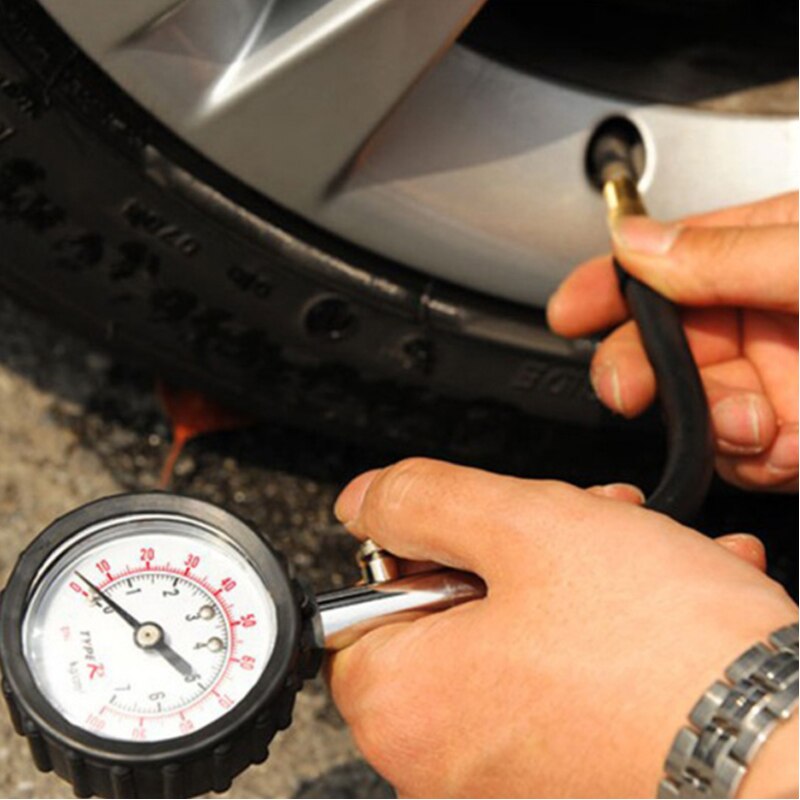 Universele Lange Buis Bandenspanningsmeter Meter 0-100 Psi Hoge Precisie Bandenspanning Tester Voor Auto en Motorfiets