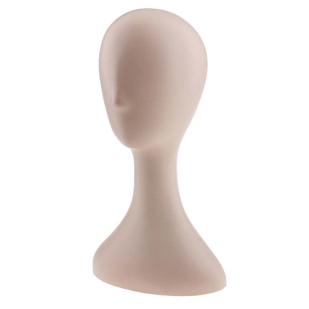 Plastic Vrouwelijke Mannequin Hoofd Model Pruik Zonnebril Hoed Weergave Maken Styling Maniquin Pruik Hoofd: Skin Color