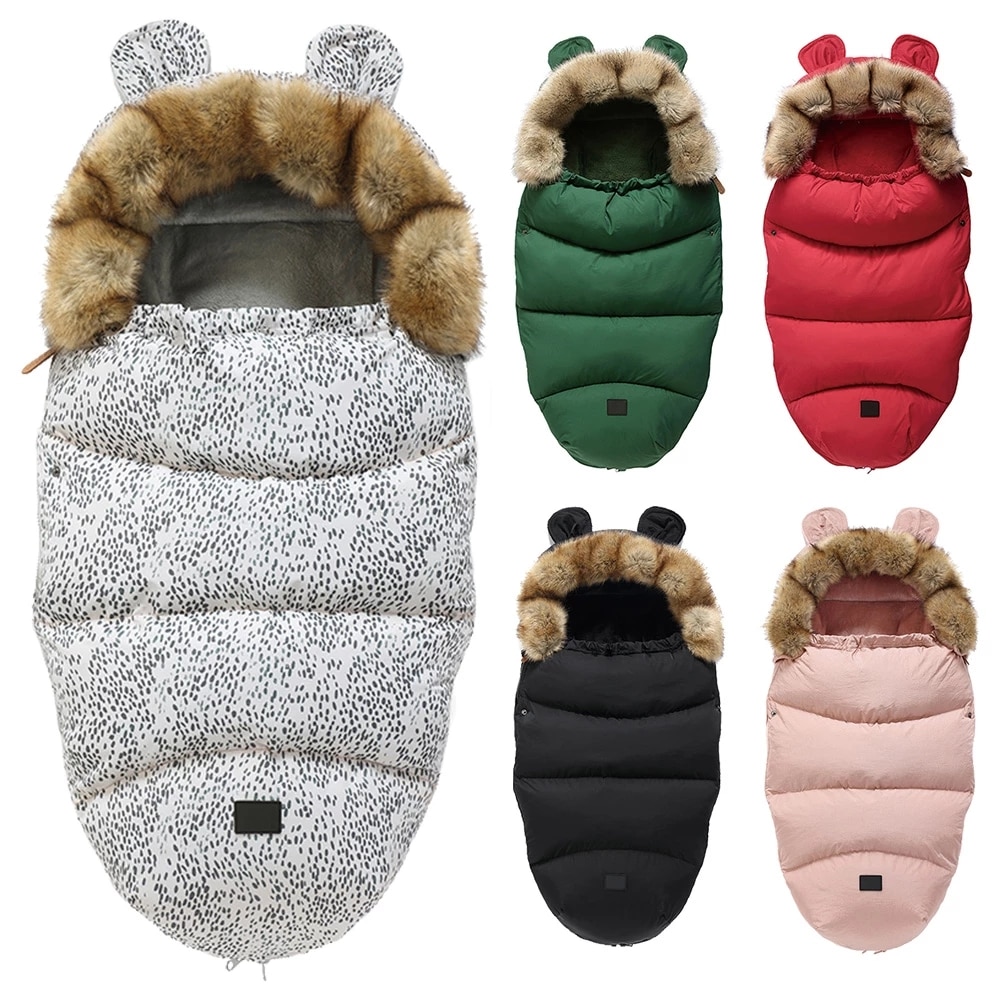 Envelop In Een Kinderwagen Baby Slaapzak Winter Sokken Slaap Zak Winddicht Warm Sleepsack Baby Voetenzak Voor Wandelwagen