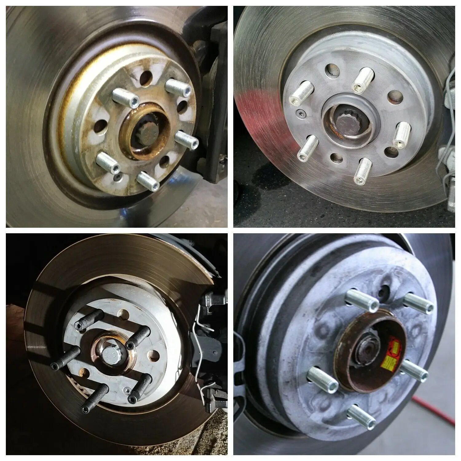 1-delige verlengde wielbouten conversie hoge wielbouten schroefadapterset (M12x1.25,M12x1.5,M14x1.25,M14x1.5)