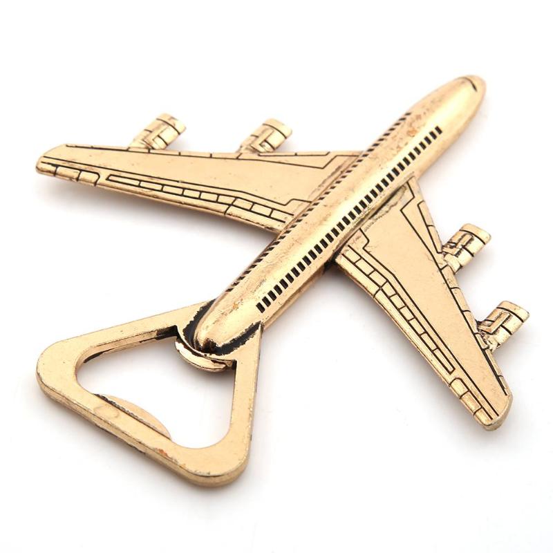 1PC Wedding Souvenirs Airplane Bottle Opener Antique Bottle Opener Wedding Favors And For Guest: A