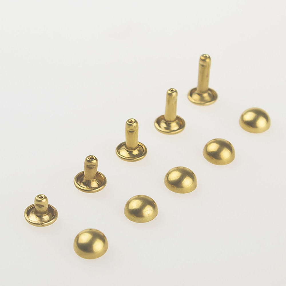 50 pcs Double Rivet Leathercraft Sewing Accessories DIY Leather Hanfcraft Tool Accessory