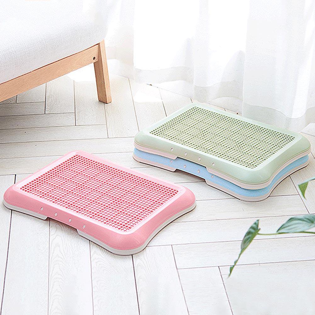 Orinal de plástico para mascotas, bandeja de arena para cachorros, inodoro de entrenamiento, fácil de limpiar, novedad de