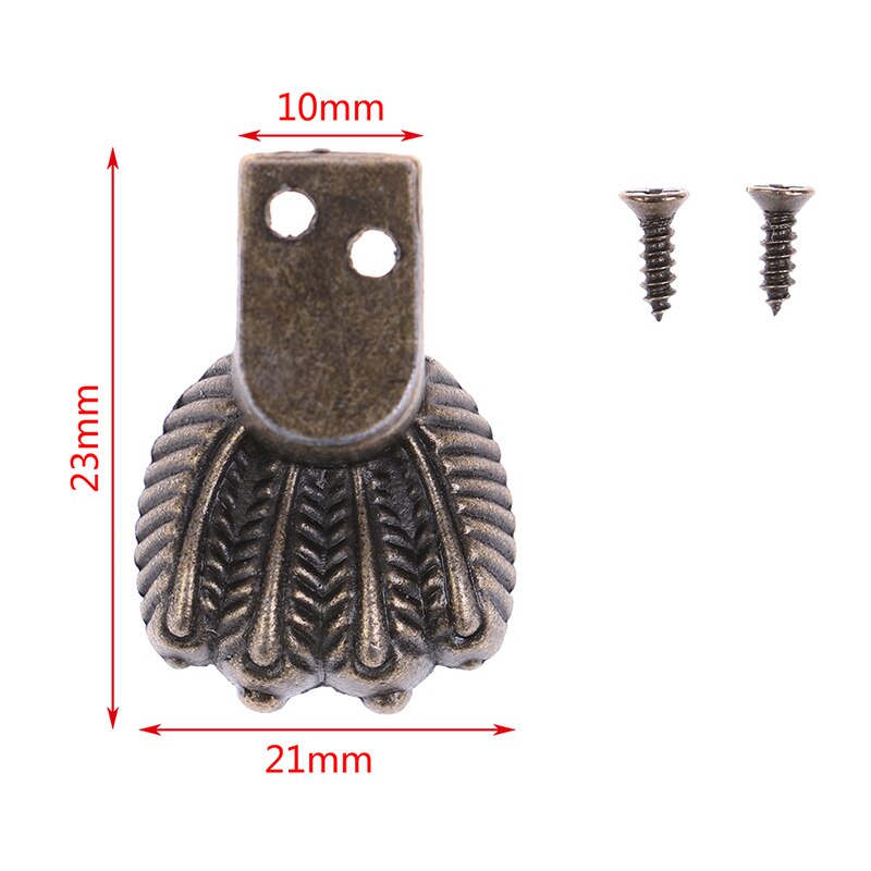 4pcs/pack With Screw Desk Furniture Leg Closet Dresser Claw Shape Zinc Alloy Support Decor Corner Protector Hardware Wardrobe