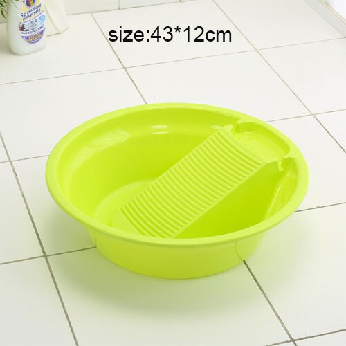 Baignoire en plastique lavabo bassin épaissi baignoire Sudsy baignoire à lessive bassin épurateurs produits de blanchisserie ménagers accessoires: Green-S