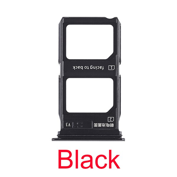 2 X Sim Card Tray Voor Vivo X9s Plus/X9 Plus/Y71: X9 Plus(Black)