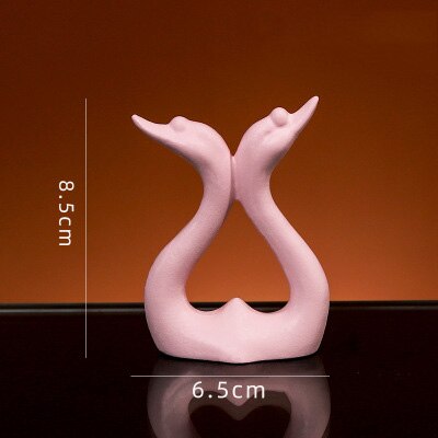 Moderne harpiks dyredekorationer bord fe have miniature figurer enhjørning flamingo jule hjemmedekoration tilbehør