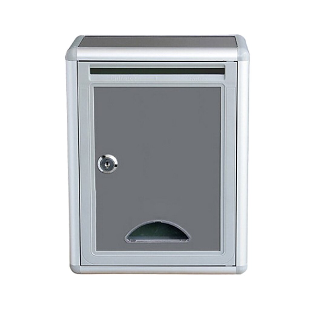 Aluminium Alloy Locking Mailbox Postbox Newspaper Letterbox Parcel Boxes