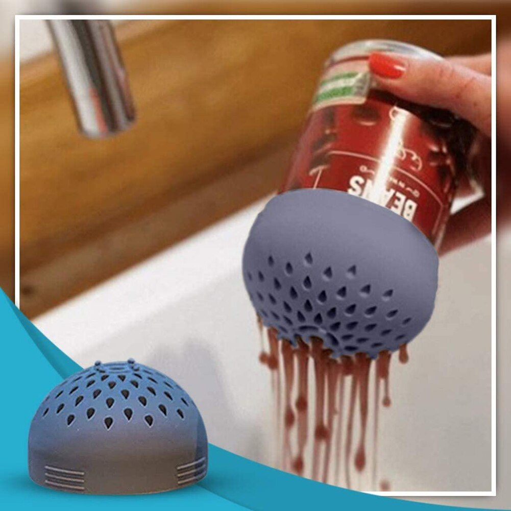 Silicone Funnel Strainers Kitchen Colander Can Drainer Cover Lid Soup Food Waste Separation Filter Sifter