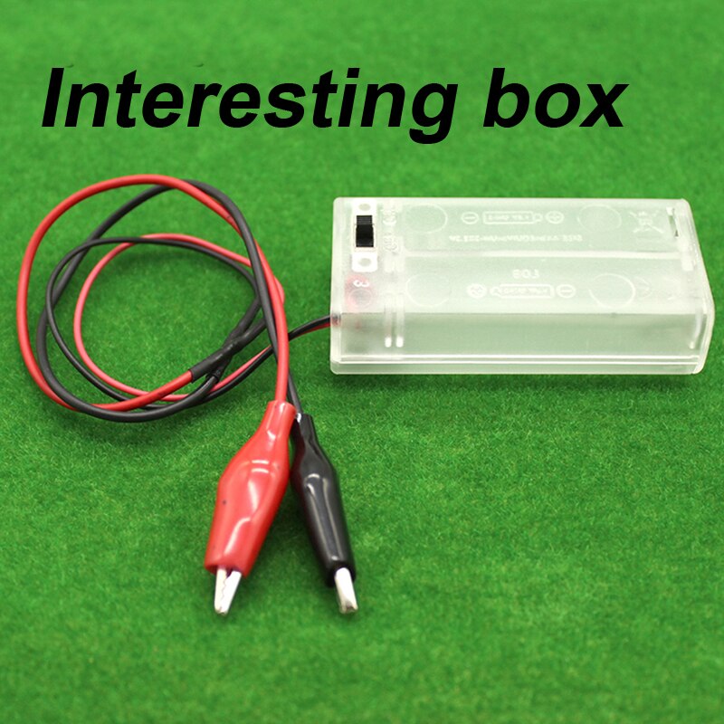 Coccodrillo clip di contenitore di batteria, 2 pezzi, no.5, con interruttore, con clip di connettore, scatola di potere, 3V circuito FAI DA TE accessori
