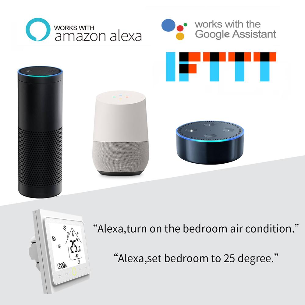 Meross Matter thermostaat voor boiler, kamerthermostaat, wifi, verwarmingsthermostaat, compatibel met HomeKit, Alexa en Google Assistant, spraakbesturing, tijdschema's, automatisering