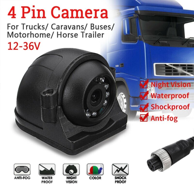 12V-24V CCD Bus Lkw Auto Seite Aussicht Kamera Vorder-Und Rückansicht Kamera 4 Stift Wasserdicht nacht Vision Digital draussen Camerao