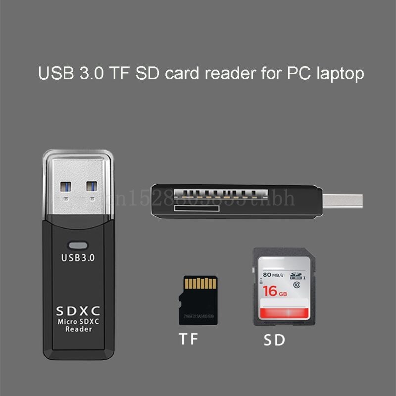 2in1 Usb 3.0 High Speed Adapter Micro Sd Tf Sd Geheugenkaart Lezer Voor Pc Laptop