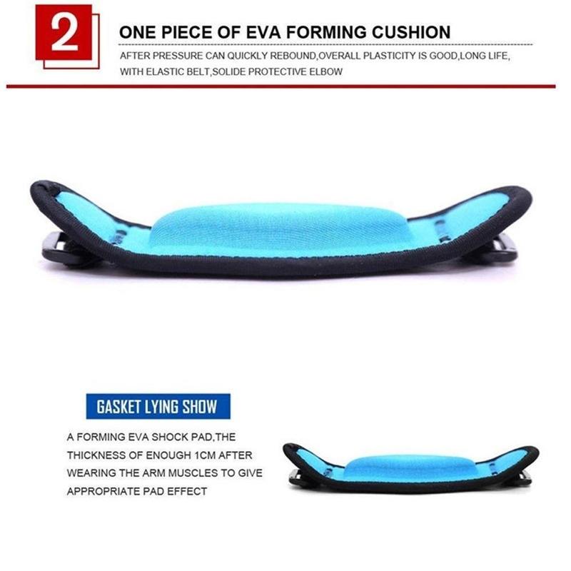 Muñequera deportiva para bádminton, tenis, baloncesto, codo EVA, junta protectora de presión ajustable, soporte transpirable V3P4 1 Uds.
