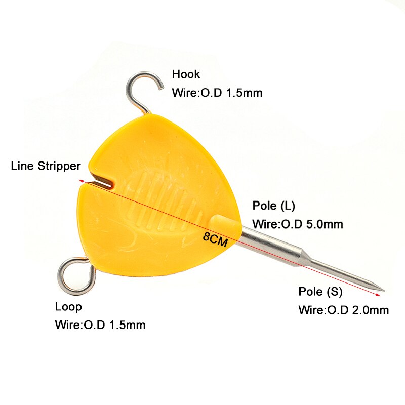 4 In 1 Puller Line Tool Vislijn Knopen Knoop Tool Multifunctionele Draagbare Knoper Tool Set Outdoor Vissen aas Puller Tool