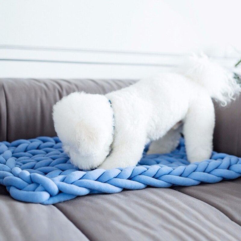 500g Super Thick Chunky Yarn Cotton Tube Yarn Merino Wool Alternative DIY Bulky Arm Knitting Blanket Hand Knitting Spin Yarn